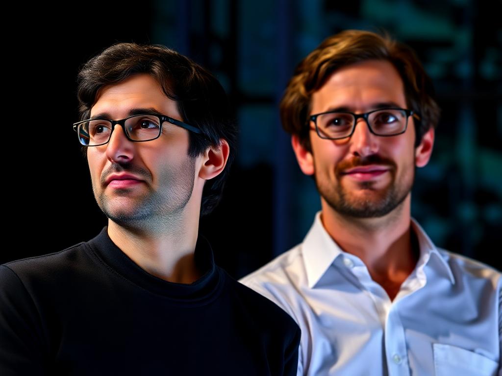 Larry Page et Sergey Brin, les étudiants en informatique à l'origine de Google