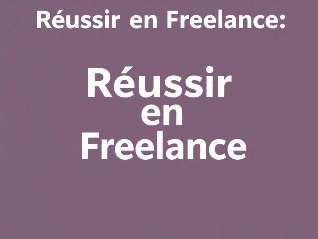 Construire une carrière stable et durable en tant que freelance